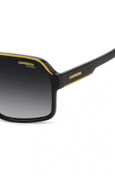 Carrera Eyewear 62mm Oversize Gradient Rectangular Sunglasses In Pink