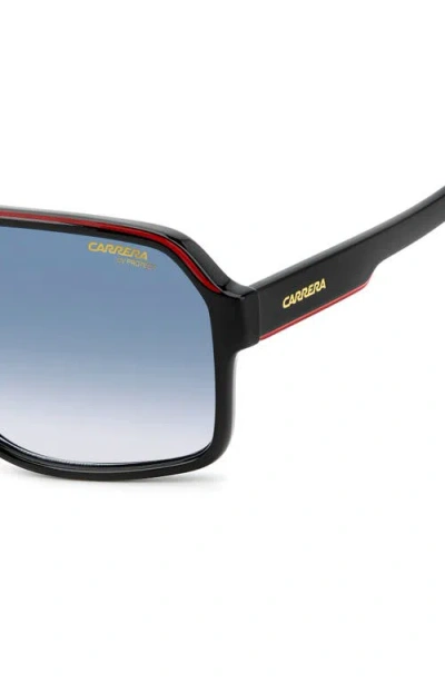 Carrera Eyewear 62mm Oversize Gradient Rectangular Sunglasses In Gray