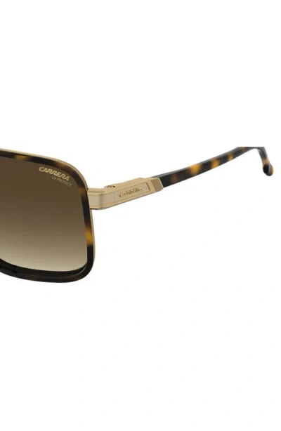 Carrera Eyewear 61mm Gradient Rectangular Sunglasses In Green