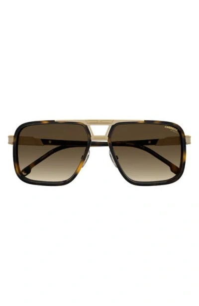 Carrera Eyewear 61mm Gradient Rectangular Sunglasses In Green