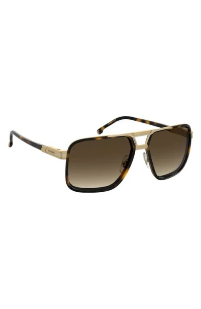 Carrera Eyewear 61mm Gradient Rectangular Sunglasses In Green