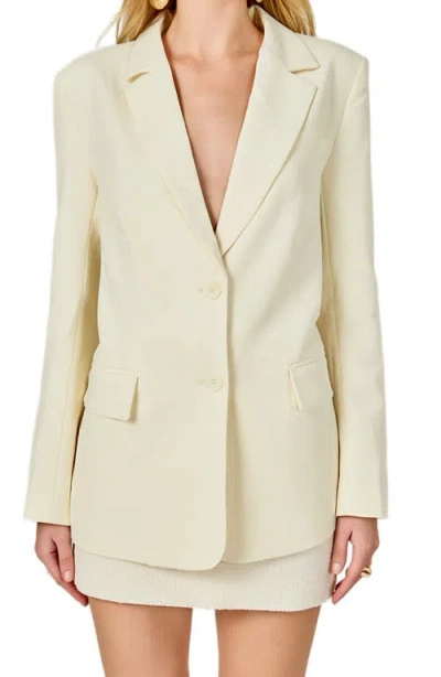 Endless Rose Two-button Blazer In Neutral