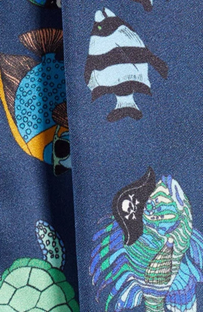 Echo At Sea Silk Ribbon Scarf In Pattern
