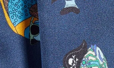 Echo At Sea Silk Ribbon Scarf In Pattern
