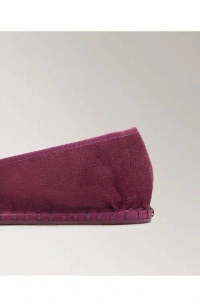 Mango Velour Shoes In Purple