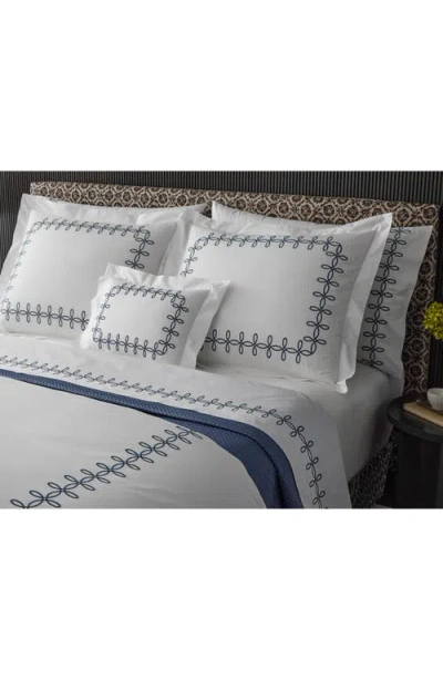 Matouk Gordian Knot 500 Thread Count Cotton Percale Flat Sheet In White