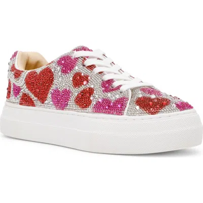 Betsey Johnson Sidny Platform Sneaker In Multi