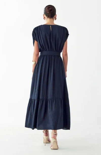 St Mrlo Este Midi Dress In Blue