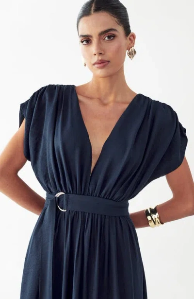 St Mrlo Este Midi Dress In Blue