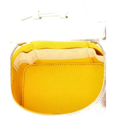 Pre-owned Goyard  Goyard Muse Vanity Case Coated Canvas Mini In White