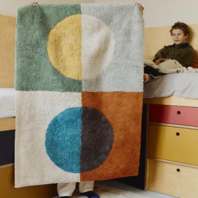 Lorena Canals Washable Rug Illusion Lens In Multi