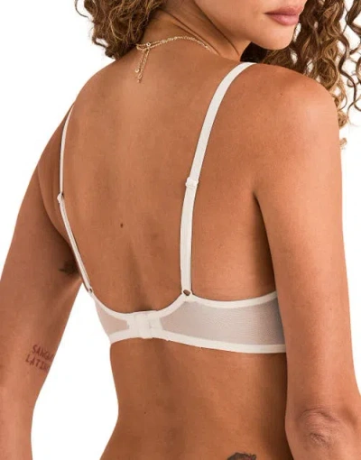 Adore Me Elea Unlined Full Coverage Bra In White