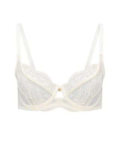 Adore Me Elea Unlined Full Coverage Bra In White