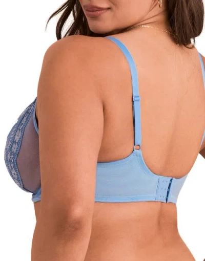 Adore Me Elea Unlined Full Coverage Bra In Blue