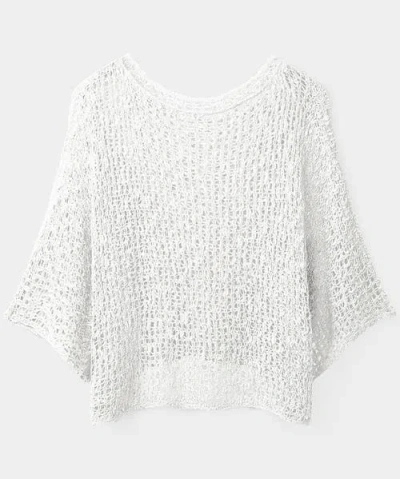Joe Browns Popcorn Knit Pullover Sweater In White