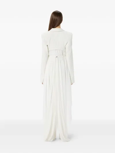 Blumarine Single-breasted Asymmetric-hem Blazer In White