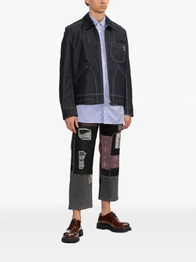 Junya Watanabe X Levi's Patchwork Jeans In Black