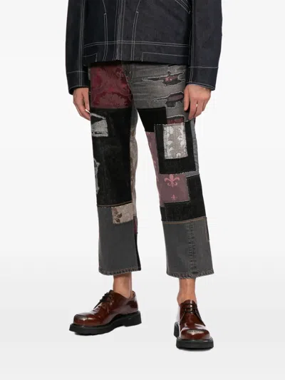 Junya Watanabe X Levi's Patchwork Jeans In Black
