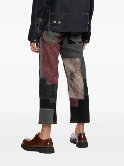 Junya Watanabe X Levi's Patchwork Jeans In Black