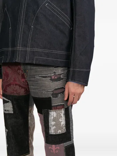 Junya Watanabe X Levi's Patchwork Jeans In Black