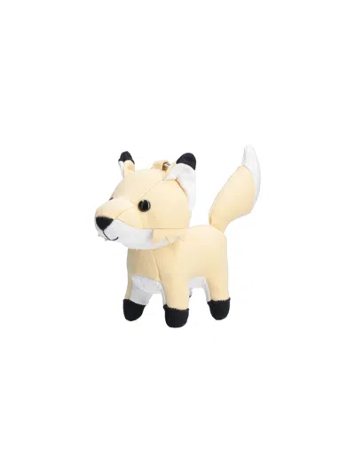 Maison Kitsuné Fox Bag Charm Accessories In Neutral
