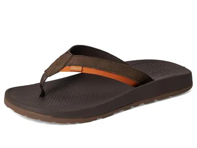 Chaco Lowdown Leather Flip In Brown