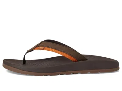 Chaco Lowdown Leather Flip In Brown