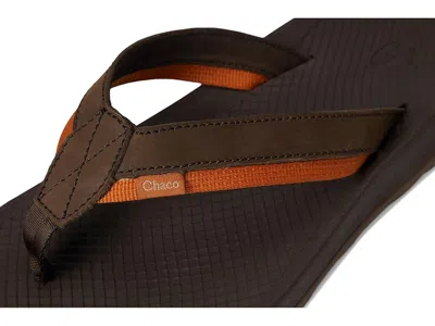 Chaco Lowdown Leather Flip In Brown