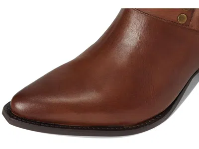 Frye Sacha Strap Bootie In Brown