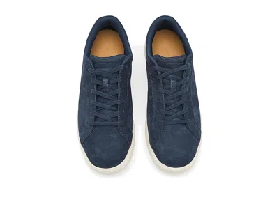 Peter Millar Drift Classic Nubuck Sneaker In Blue