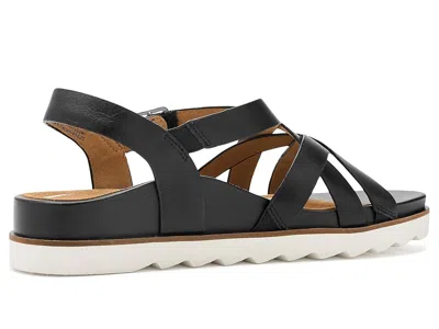 Aetrex Carmen Platform Sandals In Black