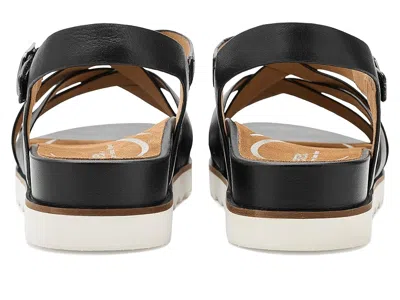 Aetrex Carmen Platform Sandals In Black