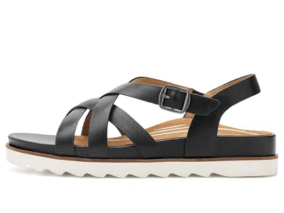 Aetrex Carmen Platform Sandals In Black