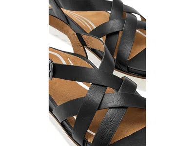 Aetrex Carmen Platform Sandals In Black