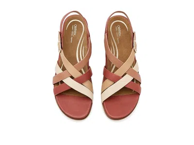 Aetrex Carmen Platform Sandals In Brown