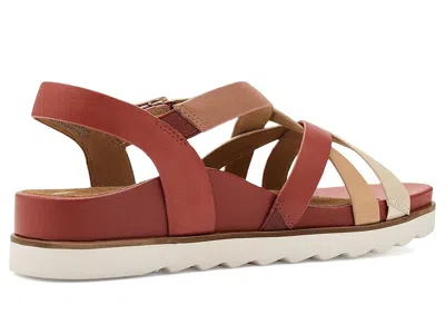 Aetrex Carmen Platform Sandals In Brown