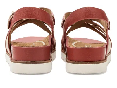 Aetrex Carmen Platform Sandals In Brown