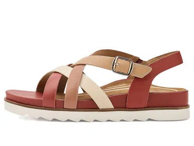 Aetrex Carmen Platform Sandals In Brown