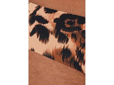 Commando Classic Print Thong Panty In Brown