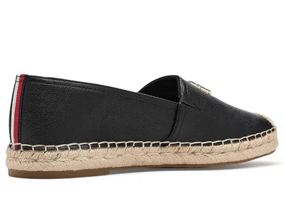 Tommy Hilfiger Th Monogram Leather Espadrille In Gray