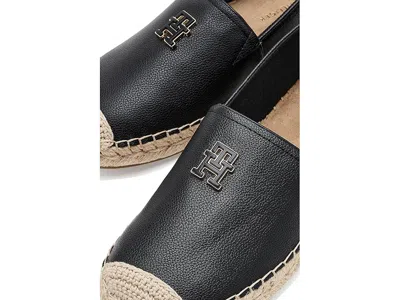 Tommy Hilfiger Th Monogram Leather Espadrille In Gray