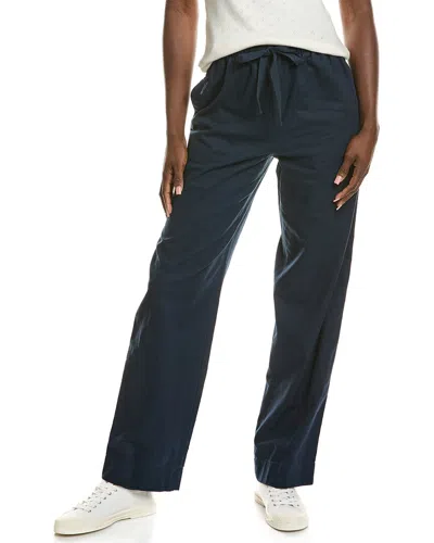 Vince Tie-front Pull-on Pant In Blue