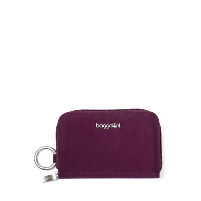 Baggallini The Jet Set Edit Deluxe Card Case In Burgundy