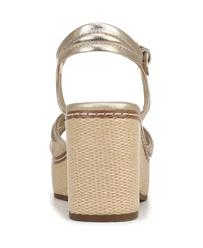 Naturalizer Dovie Ankle Straple Platform Wedge In Multi