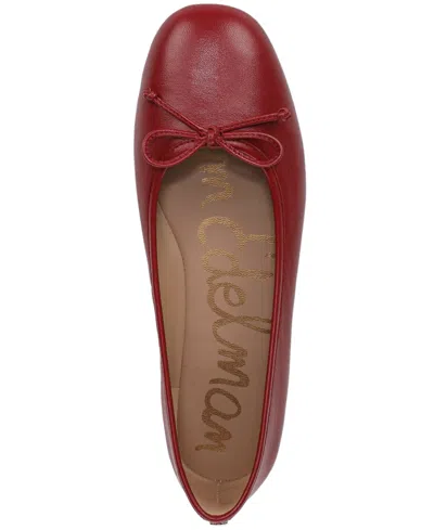 Sam Edelman Alie Bow-detail Leather Ballet Flats In Multi
