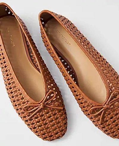 Ann Taylor Woven Bow Ballet Flat