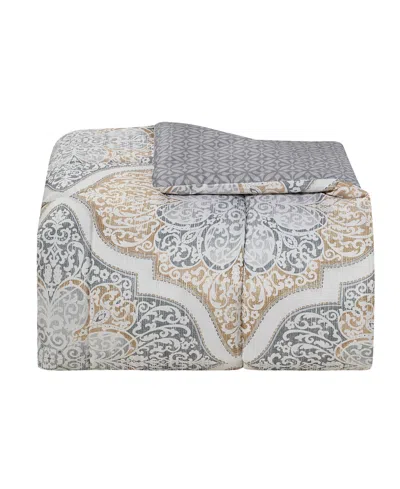 Macy's Estelle Reversible 3-pc. Comforter Sets In Gray