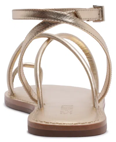 Schutz Valeria Toe Loop Ankle Strap Sandal In Brown