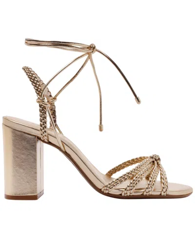 Schutz Adele Ankle Strap Sandal In Gold