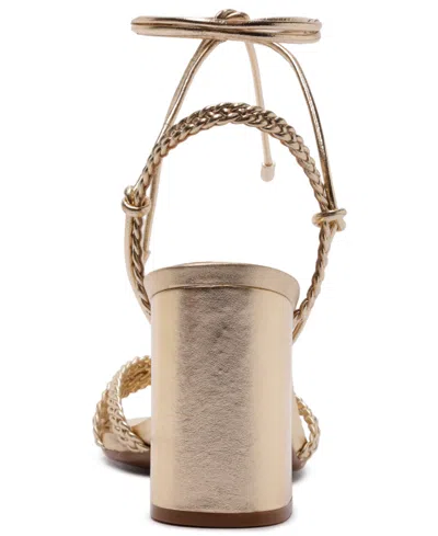 Schutz Adele Ankle Strap Sandal In Gold